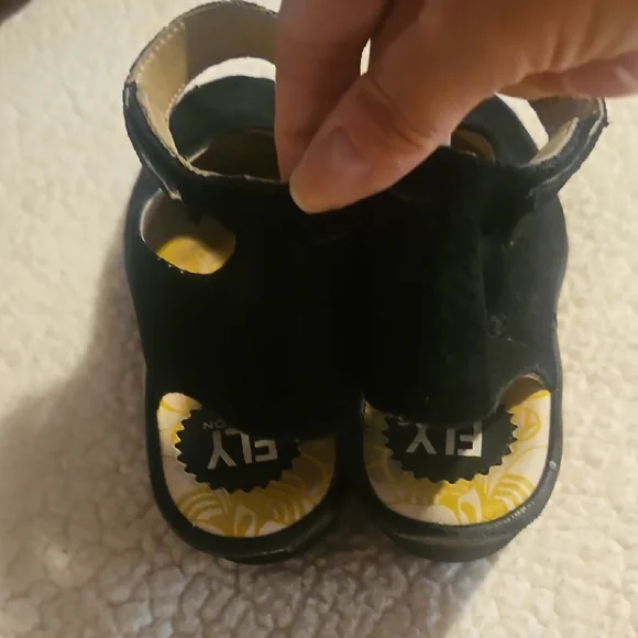 Fly London Black Wedge Elegance - Picture 5 of 9